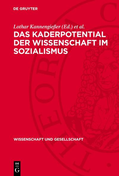 Das Kaderpotential der Wissenschaft im Sozialismus