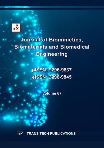 Journal of Biomimetics, Biomaterials and Biomedical Engineering Vol. 67