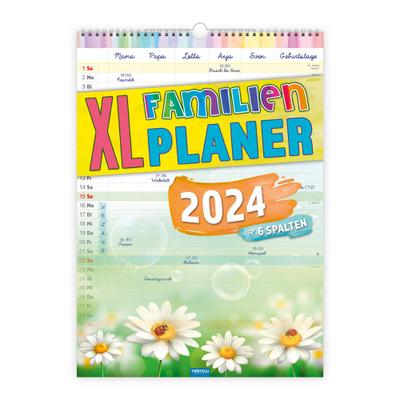 Trötsch Großbildkalender XL Familienplaner 2024 - mit 6 Spalten