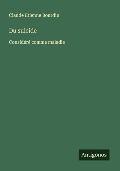 Du suicide
