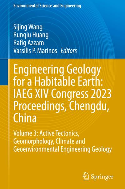 Engineering Geology for a Habitable Earth: IAEG XIV Congress 2023 Proceedings, Chengdu, China