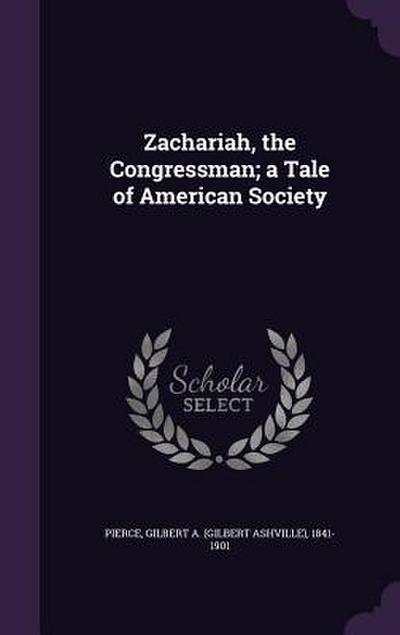 Zachariah, the Congressman; a Tale of American Society