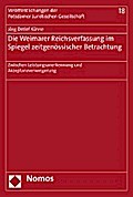 Die Weimarer Reichsverfassung im Spiegel zeitgenössischer Betrachtung