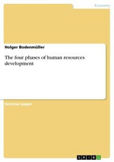 The four phases of human resources development