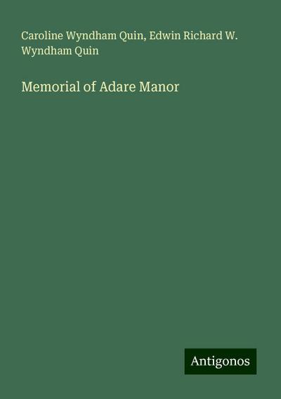 Memorial of Adare Manor