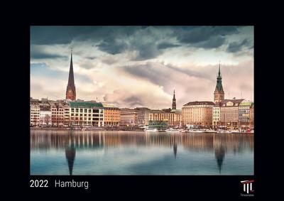 Hamburg 2022 - Black Edition - Timokrates Kalender, Wandkalender, Bildkalender - DIN A4 (ca. 30 x 21 cm)