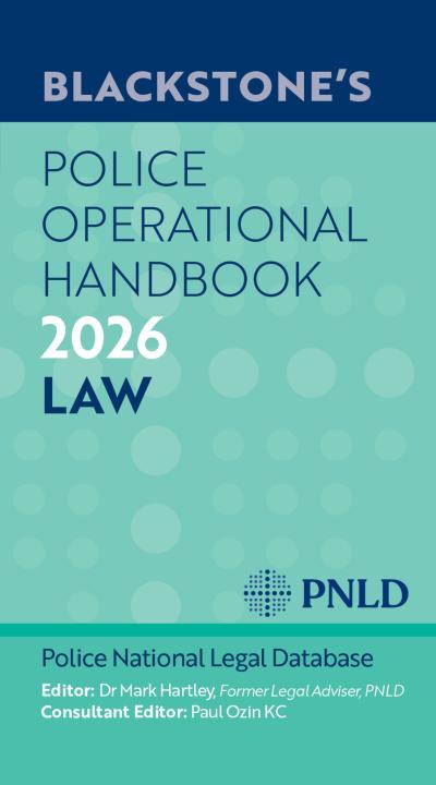 Blackstone’s Police Operational Handbook 2026