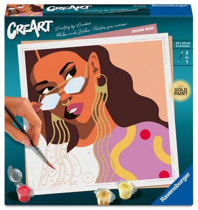 CreArt, Malen nach Zahlen Adults Trend - Goldene Muse