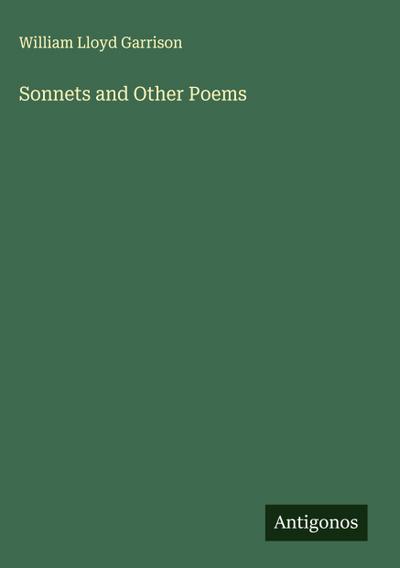 Sonnets and Other Poems