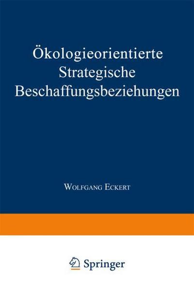 Ökologieorientierte Strategische Beschaffungsbeziehungen