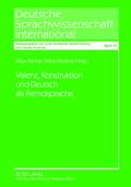Valenz, Konstruktion und Deutsch als Fremdsprache