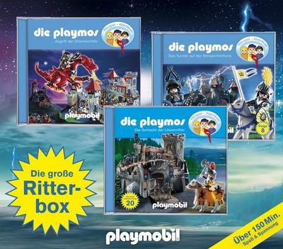 Die Playmos - Die große Ritter-Box, 3 Audio-CDs