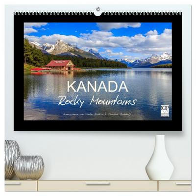 KANADA - Rocky Mountains (hochwertiger Premium Wandkalender 2024 DIN A2 quer), Kunstdruck in Hochglanz