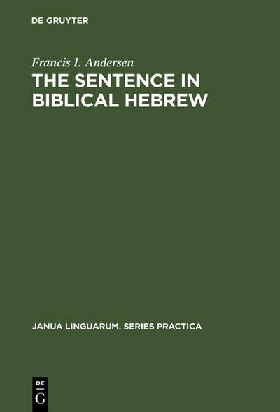 The Sentence in Biblical Hebrew