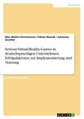 Serious-Virtual-Reality-Games in deutschsprachigen