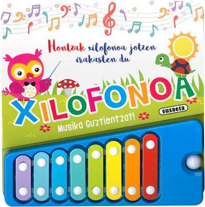 Hontzak xilofonoa jotzen irakasten du