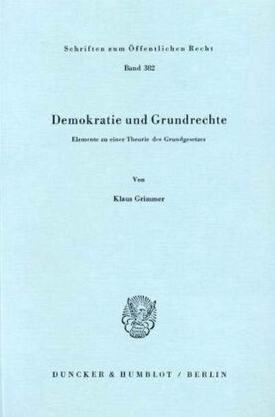 Demokratie und Grundrechte.