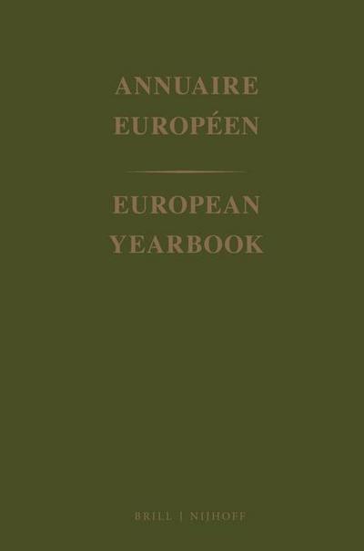 EUROPEAN YEARBK / ANNUAIRE EUR