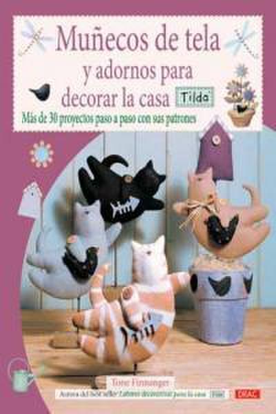 Muñecos de tela y adornos para decorar la casa Tilda
