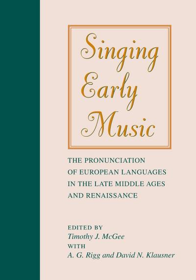 Singing Early Music