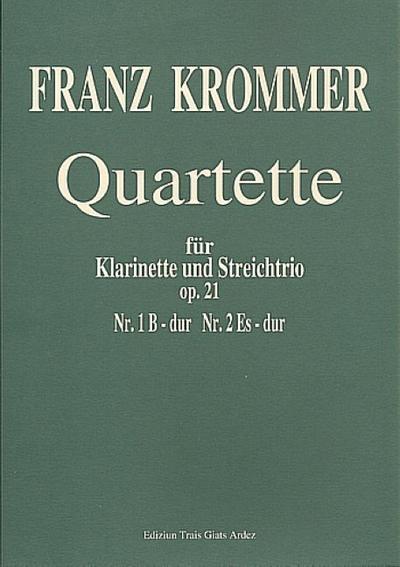 Quartett Es-Dur Nr.2 op.21,2für Klarinette, Violine, Viola und Violoncello