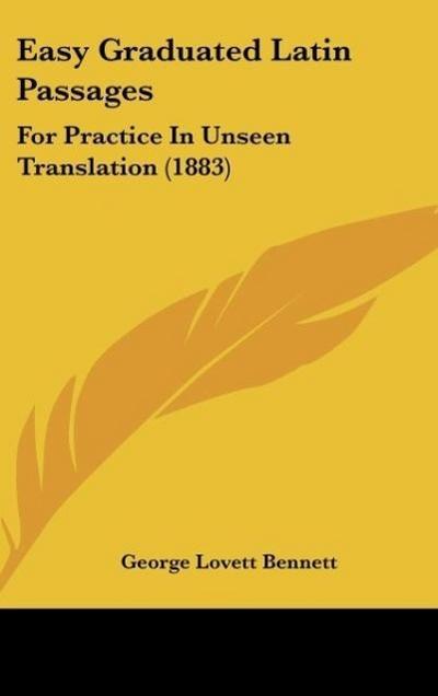 Easy Graduated Latin Passages