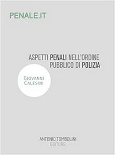 Aspetti penali dell’ordine pubblico di polizia