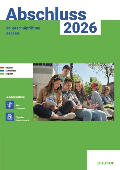 Abschluss 2026 - Hauptschule Hessen - Lösungsband - Deutsch, Mathe und Englisch