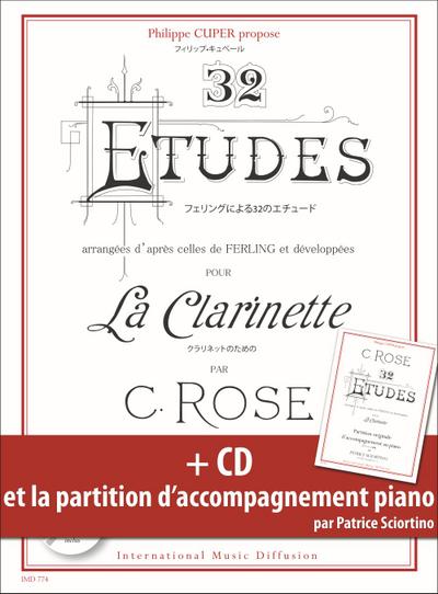 32 Études d’après Ferling (+CD)pour clarinette