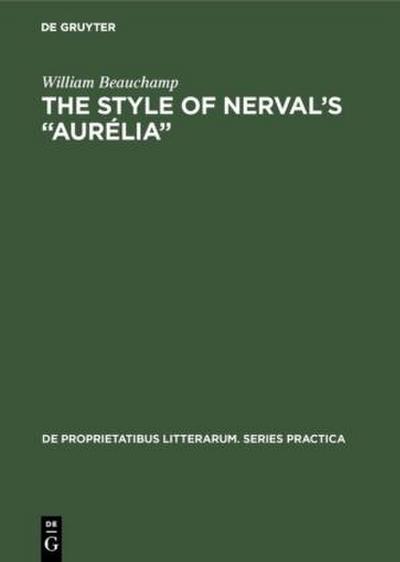 The style of Nerval’s "Aurélia"