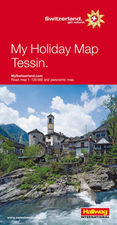 Tessin Meine Ferienkarte Strassenkarte 1:200 000