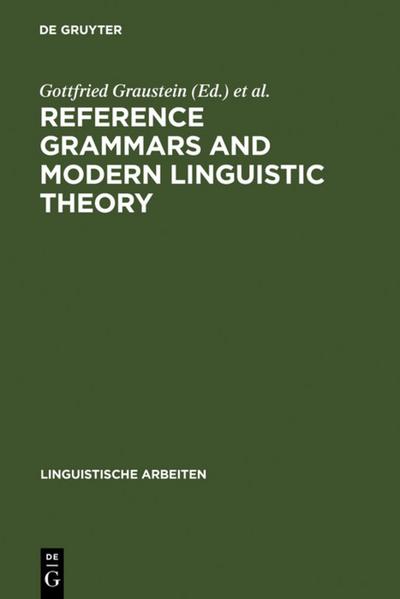 Reference Grammars and Modern Linguistic Theory