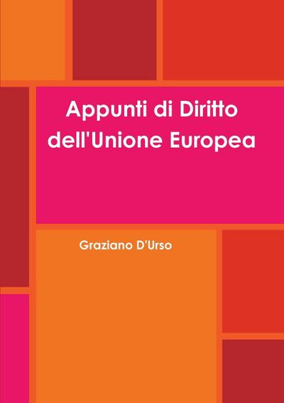 Appunti di Diritto dell’Unione Europea