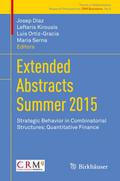 Extended Abstracts Summer 2015