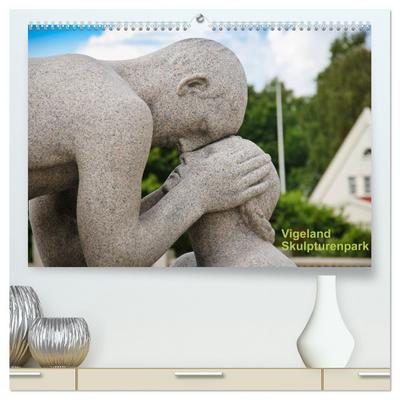 Vigeland (hochwertiger Premium Wandkalender 2026 DIN A2 quer), Kunstdruck in Hochglanz