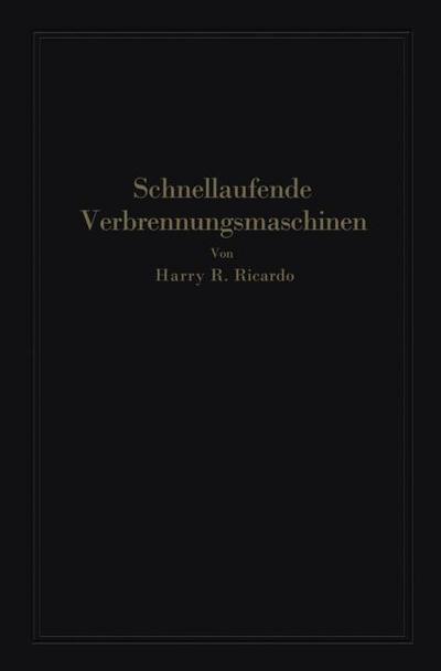 Schnellaufende Verbrennungsmaschinen