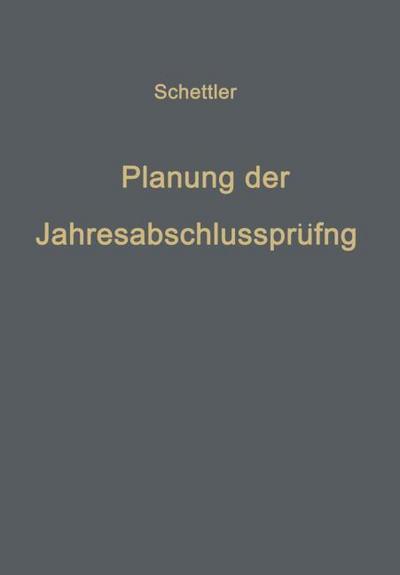 Planung der Jahresabschlußprüfung