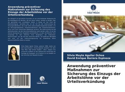 Anwendung präventiver Maßnahmen zur Sicherung des Einzugs der Arbeitslöhne vor der Urteilsverkündung