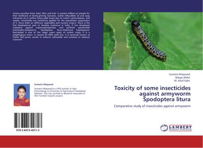 Toxicity of some insecticides against armyworm Spodoptera litura