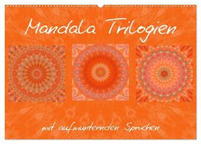 Mandala Trilogien (Wandkalender 2026 DIN A2 quer), CALVENDO Monatskalender