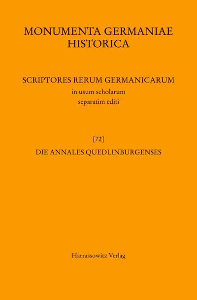 Die Annales Quedlinburgenses