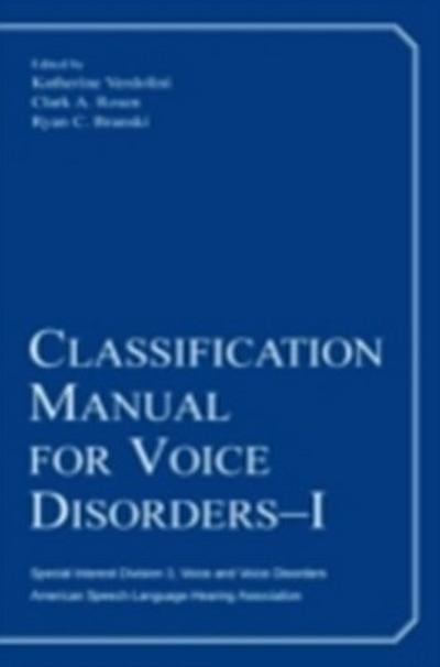 Classification Manual for Voice Disorders-I
