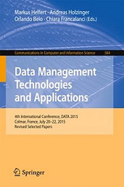 Data Management Technologies and Applications