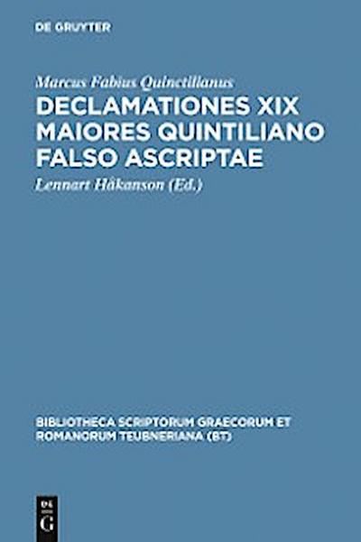 Declamationes XIX maiores Quintiliano falso ascriptae