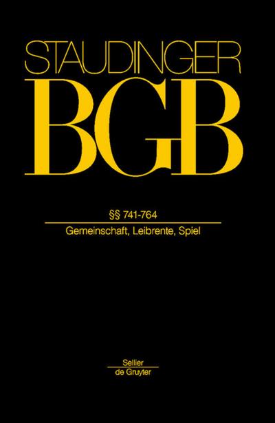 Staudinger BGB: §§ 741-764