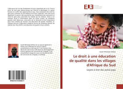 Le droit à une éducation de qualité dans les villages d’Afrique du Sud