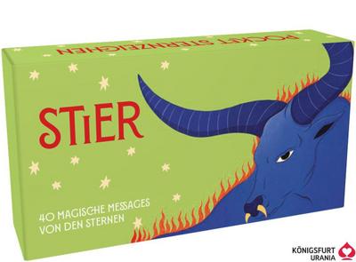 Pocket Sternzeichen Stier - 40 Karten in Magnetschachtel mit Metallicfolie - Magische Messages von den Sternen