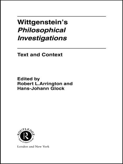 Wittgenstein’s Philosophical Investigations