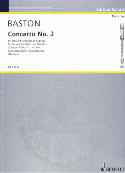 Konzert C-Dur Nr.2für Sopranblockflöte und Klavier