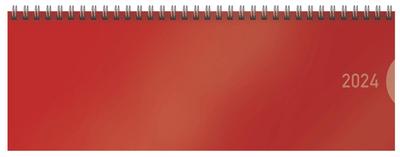 Tischquerkalender Classic Colourlux rot 2024